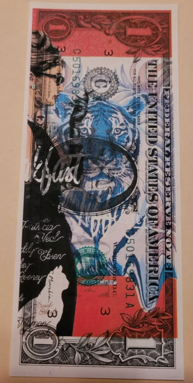 A colourful artistic collage featuring various drawings and text elements.