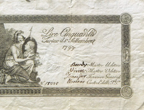 Historic document featuring an illustration of woman and child, dated 1797.