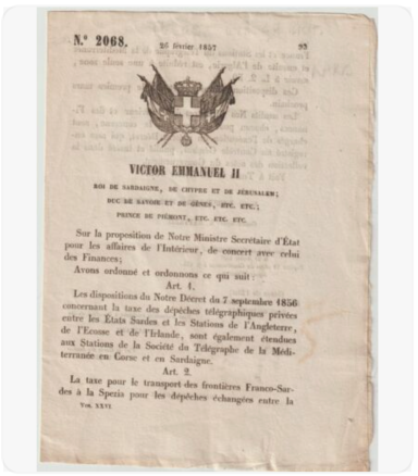 A historic document with an eagle emblem and formal text from 1888.